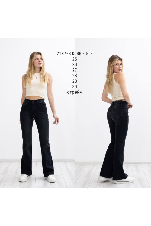 2197-3 ДЖИНС DENIM KNEE FLARE (РОЗМІРИ: 25.26.27.28.29.30) 6 од 2197-3 ДЖИНС DENIM KNEE FLARE (РОЗМІРИ: 25.26.27.28.29.30) 6 од