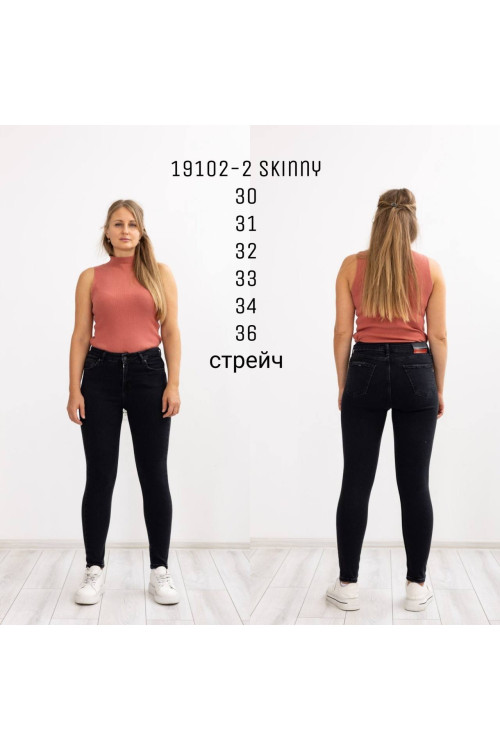 19102-2 ДЖИНС RED ANGEL SKINNY STRAIGHT (РОЗМІРИ: 30,31,32,33,34.36) 6 Од