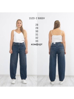 1523-2 ДЖИНС AMORE BAGGY (РОЗМІРИ: 28,29,30,31,32,33) 6 од.