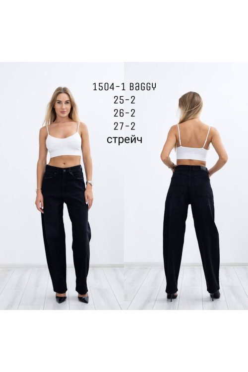 1504-1 ДЖИНС AMORE BAGGY STRAIGHT НОРМА (РОЗМІРИ:25,25,26,26,27,27) 6 од. 1504-1 ДЖИНС AMORE BAGGY STRAIGHT НОРМА (РОЗМІРИ:25,25,26,26,27,27) 6 од.