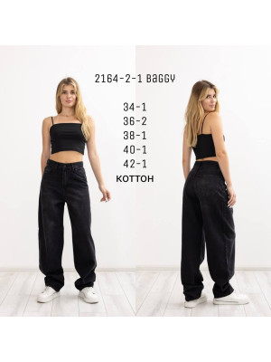 2164-2-1 ДЖИНСИ DENIM BAGGY (РОЗМІРИ: 34.36.36.38.40.42) 6 Од