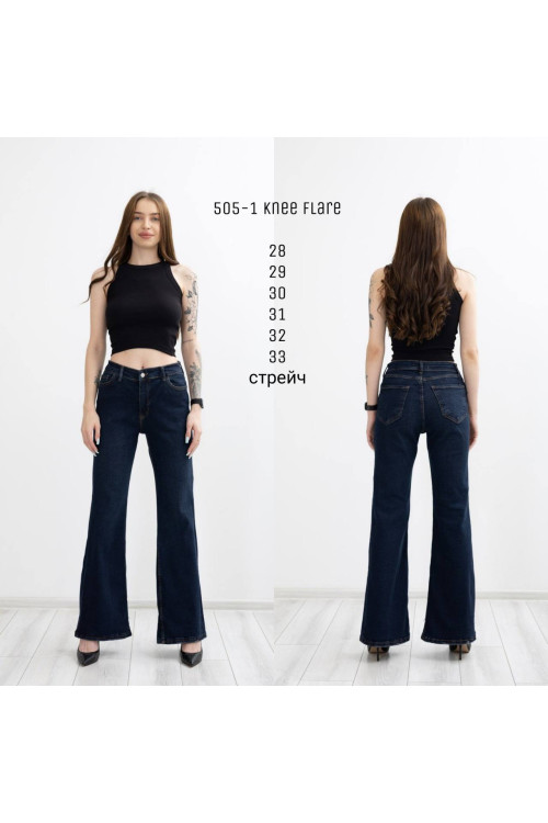 505-1 ДЖИНС DENIM KNEE FLARE (РОЗМІРИ: 28.29.30.31.32.33) 6 од 505-1 ДЖИНС DENIM KNEE FLARE (РОЗМІРИ: 28.29.30.31.32.33) 6 од