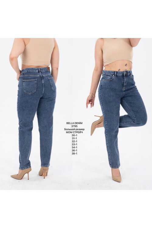 3795 Джинс BELLA DENIM MOM STRAIGHT (РАЗМЕРЫ: 30,31,32,33,34,36,38), 7 од. 3795 Джинс BELLA DENIM MOM STRAIGHT (РАЗМЕРЫ: 30,31,32,33,34,36,38), 7 од.