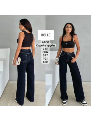 4468 ДЖИНС BELLA STRAIGHT труби НОРМА (РОЗМІРИ: 34,36,36,38,40,42) 6 од