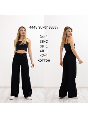 4448 ДЖИНС BELLA SUPER BAGGY НОРМА (РОЗМІРИ: 34,36,36,38,40,42) 6 од