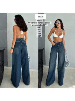 4485 ДЖИНС BELLA BAGGY НОРМА (РОЗМІРИ: 34,36,36,38,40,42) 6 од