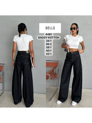 4481 ДЖИНС BELLA BAGGY НОРМА (РОЗМІРИ: 34,36,36,38,40,42) 6 од