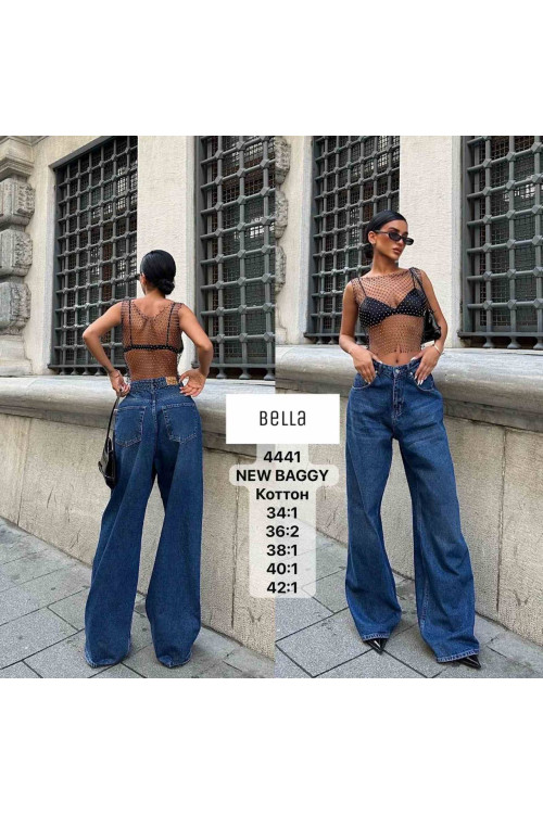 4441 ДЖИНС BELLA NEW BAGGY НОРМА (РОЗМІРИ: 34,36,36,38,40,42) 6 од 4441 ДЖИНС BELLA NEW BAGGY НОРМА (РОЗМІРИ: 34,36,36,38,40,42) 6 од
