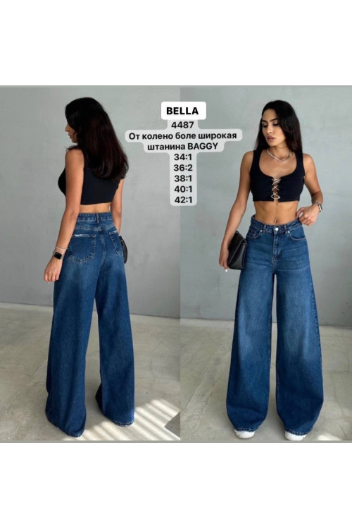 4487 ДЖИНС BELLA BAGGY (РОЗМІРИ: 34,36,36,38,40,42) 6 од 4487 ДЖИНС BELLA BAGGY (РОЗМІРИ: 34,36,36,38,40,42) 6 од