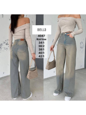 4047 ДЖИНС BELLA НОРМА (РАЗМЕРЫ: 34,36,36,38,40,42) 6 од