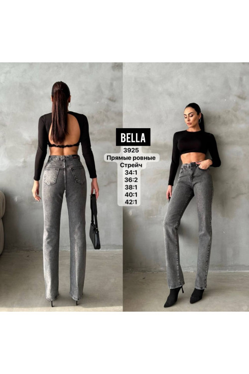 3925 ДЖИНС BELLA STRAIGHT НОРМА (РАЗМЕРЫ: 34.36.36.38.40.42) 6 од