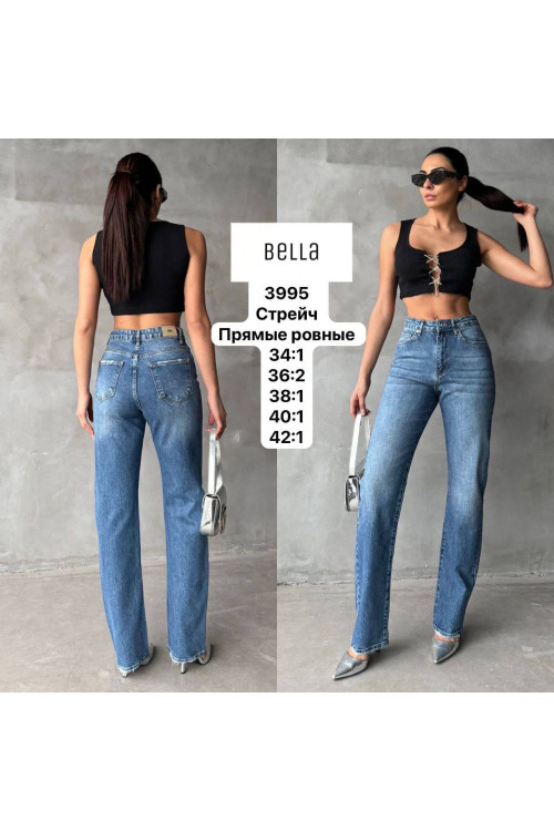 3995 ДЖИНС BELLA STRAIGHT НОРМА (РАЗМЕРЫ: 34.36.36.38.40.42) 6 од