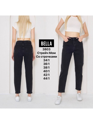 3803 Джинс BELLA MOM STRAIGHT НОРМА (РАЗМЕРЫ: 34,36,38,40,42,44), 6 од.
