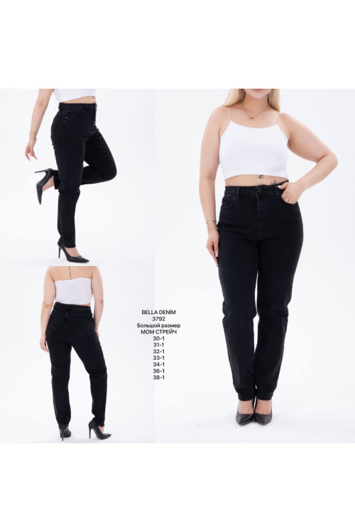 3792 Джинс BELLA DENIM MOM STRAIGHT (РАЗМЕРЫ: 30,32,33,34,36,38), 6 од. 3792 Джинс BELLA DENIM MOM STRAIGHT (РАЗМЕРЫ: 30,32,33,34,36,38), 6 од.