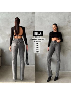 3925 ДЖИНС BELLA STRAIGHT НОРМА (РАЗМЕРЫ: 34.36.36.38.40.42) 6 од