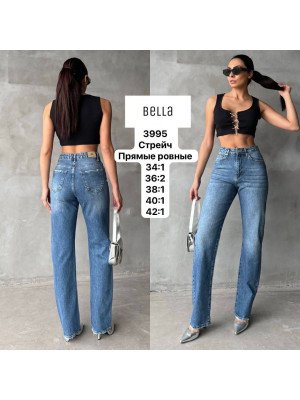 3995 ДЖИНС BELLA STRAIGHT НОРМА (РАЗМЕРЫ: 34.36.36.38.40.42) 6 од