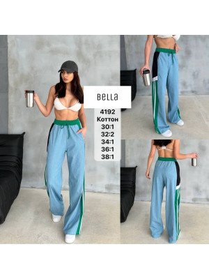 4192 ДЖИНС BELLA Коттон НОРМА (РАЗМЕРЫ: 30,32,32,34,36,38) 6 од
