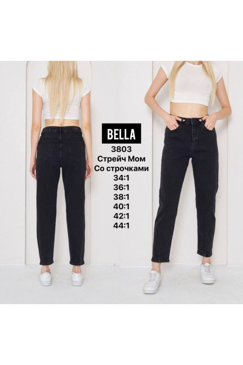 3803 Джинс BELLA MOM STRAIGHT НОРМА (РАЗМЕРЫ: 34,36,38,40,42,44), 6 од. 3803 Джинс BELLA MOM STRAIGHT НОРМА (РАЗМЕРЫ: 34,36,38,40,42,44), 6 од.