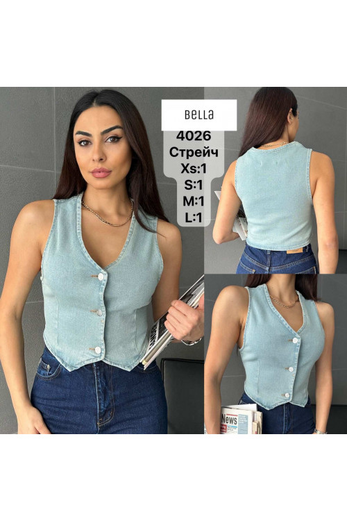 4026 ЖИЛЕТКА  (РАЗМЕРЫ: S,M,L,XL)