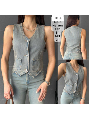 4036 ЖИЛЕТКА  (РАЗМЕРЫ: S,M,L,XL)