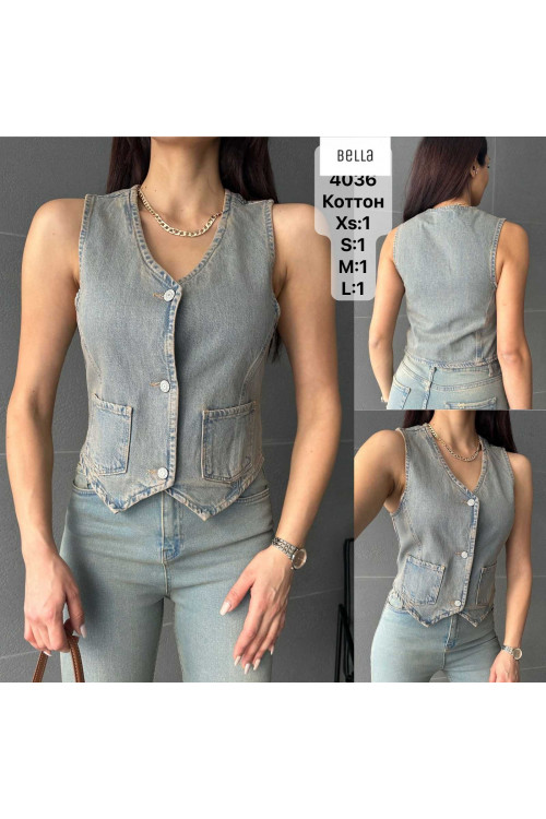 4036 ЖИЛЕТКА (РАЗМЕРЫ: S,M,L,XL) 4036 ЖИЛЕТКА (РАЗМЕРЫ: S,M,L,XL)