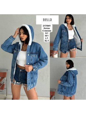 2170 M1ДЖИНС BELLA куртка з хутром (РОЗМІРИ: S.M.L.XL) 4од.