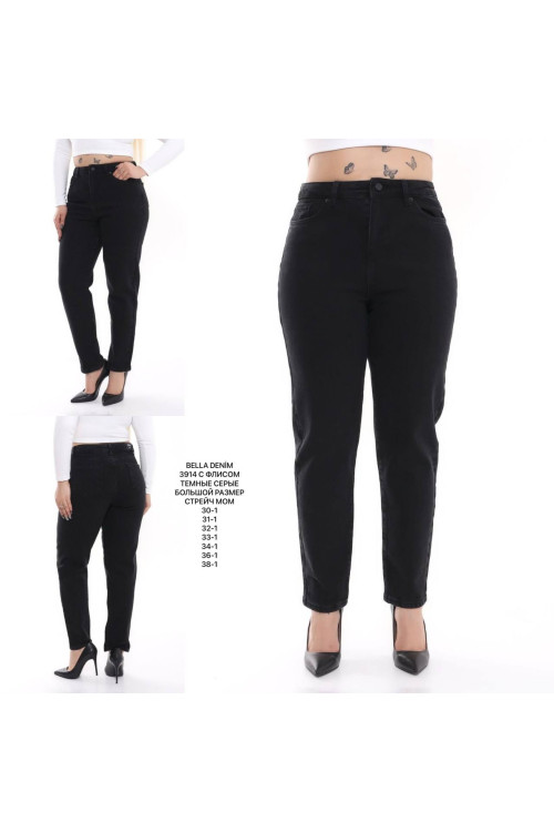 3914 ДЖИНС BELLA DENIM MOM STRAIGHT НОРМА (РОЗМІРИ: 30,31,32,33,34,36,38) 7 Од