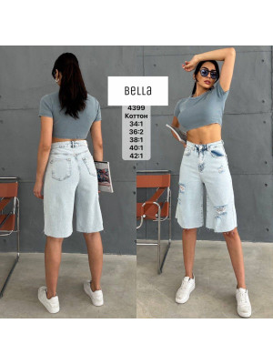 4399 ШОРТИ BELLA НОРМА (РОЗМІРИ:34,36,36,38,40,42) 6 од..