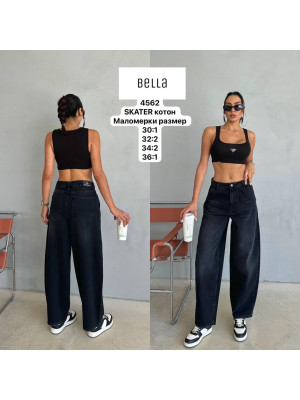 4562 ДЖИНС BELLA SKATER (РОЗМІРИ: 30,32,32,34,34,36)6 од
