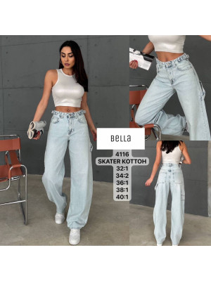 4116 Джинс BELLE SKATER норма (РАЗМЕРЫ: 32,34,34,36,38,40) 6 од