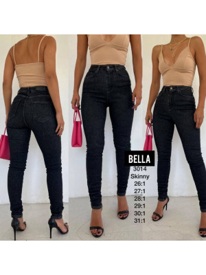 3014 ДЖИНС BELLA SKINNY (РАЗМЕРЫ: 26.27.28.29.30.31)  6 од