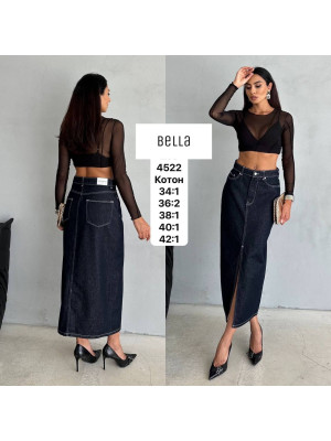 4522 ДЖИНС BELLA STRAIGHT НОРМА (РОЗМІРИ: 34,36,36,38,40,42) 6 од