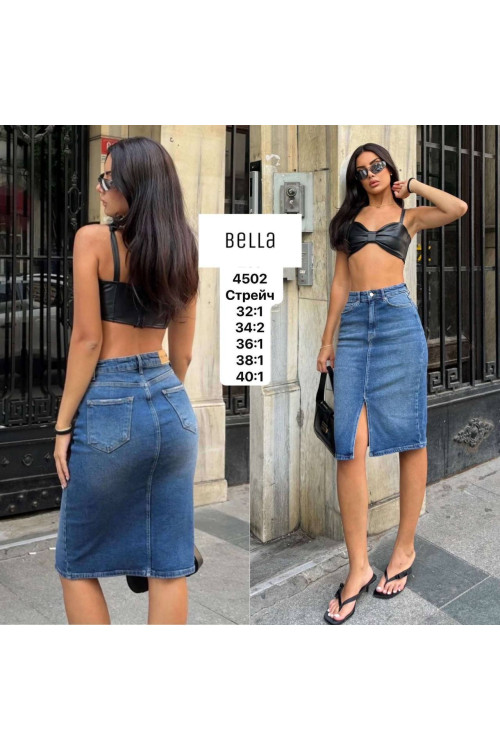 4502 ДЖИНС BELLA STRAIGHT НОРМА  (РОЗМІРИ: 32,34,34,36,38,40) 6 од