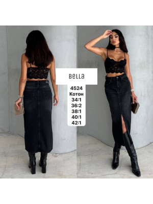 4524 ДЖИНС BELLA НОРМА (РОЗМІРИ: 34,36,36,38,40,42) 6 од