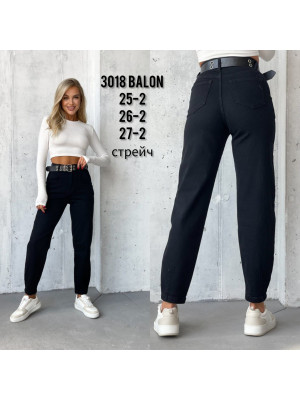3018 SLOUCHY DENIM НОРМА (РОЗМІРИ:25,26,27,28,29,30) 6 од.
