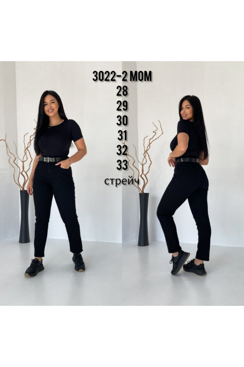 3022-2 МОМ  DENIM ПОЛУБАТАЛ (РАЗМЕРЫ:28,29,30,31,32,33)  6 од.