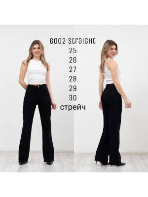 6002 Джинс DENIM STRAIGHT норма (РАЗМЕРЫ: 25,26,27,28,29,30) 6 од