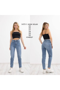 1475-1 ДЖИНС LIUZIN MOM RELAX (РОЗМІРИ:25,26,27,28,29,30) 6 од.