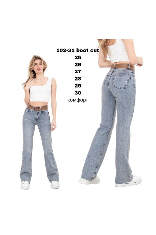 102-31  BOOT CUT  SESSANTA НОРМА  ( 6 ЕД. РАЗМЕРЫ 25,26,27,28,29,30) коттон