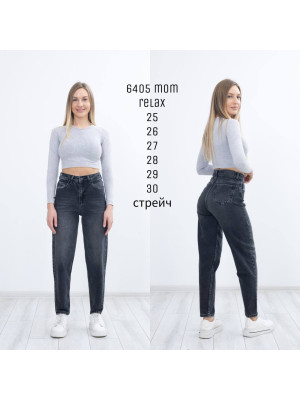 6405 ДЖИНС SESSANTA МОМ RELAX стрейч (РОЗМІРИ: 25,26,27,28,29,30) 6 ОД.