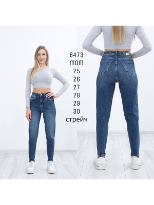 6473 ДЖИНС SESSANTA МОМ стрейч (РОЗМІРИ: 25,26,27,28,29,30) 6 ОД.