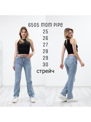 6505 ДЖИНС SESSANTA mom pipe НОРМА ( размеры: 25,26,27,28,29,30) 6 ед.