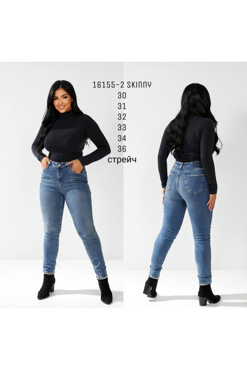 16155-2 ДЖИНС SESSANTA SKINNY STRAIGHT (РОЗМІРИ: 30,31,32,33,34.36) 6 Од 16155-2 ДЖИНС SESSANTA SKINNY STRAIGHT (РОЗМІРИ: 30,31,32,33,34.36) 6 Од