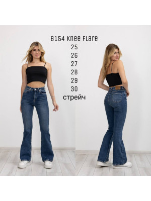 6154 ДЖИНС SESSANTA KNEE FLARE СТРЕЙЧ ( 6 ОД. РОЗМІРИ 25,26,27,28,29,30)