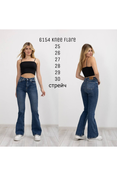 6154 ДЖИНС SESSANTA KNEE FLARE СТРЕЙЧ ( 6 ОД. РОЗМІРИ 25,26,27,28,29,30) 6154 ДЖИНС SESSANTA KNEE FLARE СТРЕЙЧ ( 6 ОД. РОЗМІРИ 25,26,27,28,29,30)
