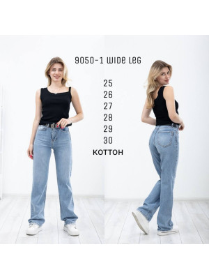 9050-1 ДЖИНС SESSANTA WIDE LEG STRAIGHT НОРМА ( 6 ЕД. РАЗМЕРЫ 25,26,27,28,29.30),