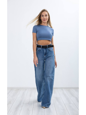 6636-1 Джинс SESSANTA WIDE LEG (РАЗМЕРЫ: 25,25,26,26,27,27) 6 од