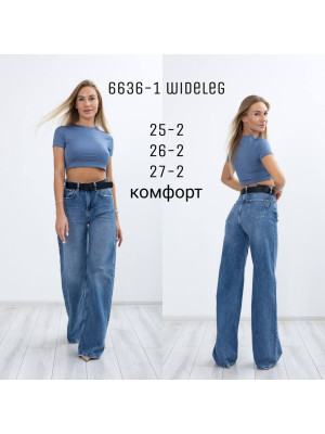 6636-1 Джинс SESSANTA WIDE LEG (РАЗМЕРЫ: 25,25,26,26,27,27) 6 од