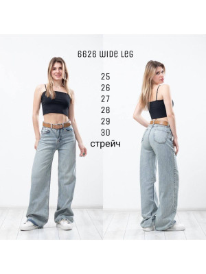 6626 Джинс SESSANTA WIDE LEG норма (РАЗМЕРЫ: 25,26,27,28,29,30) 6 од
