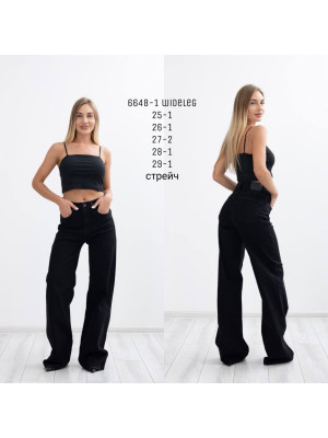 6648-1 Джинс SESSANTA WIDE LEG (РОЗМІРИ: 25,26,27,27,28,29) 6 од